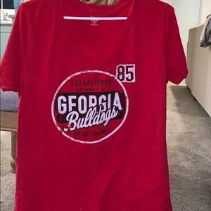 UGA vintage look tee